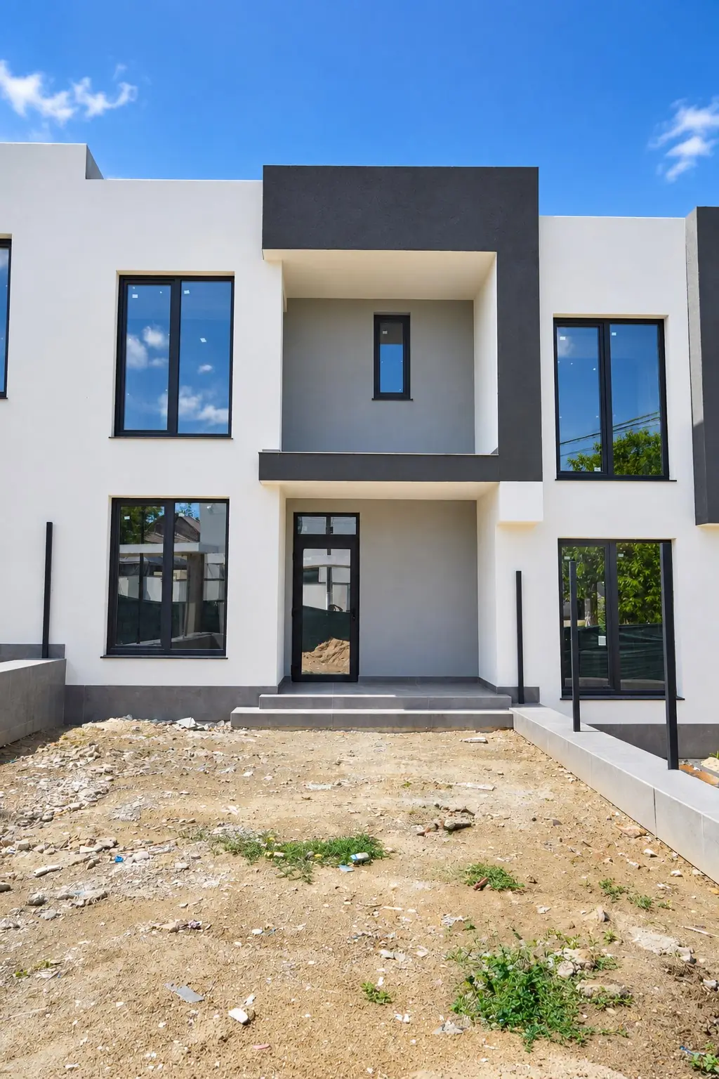 Townhouse pe Ion Creangă — O unitate, văzută din colț